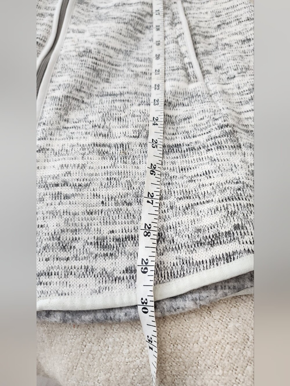 Kuhl Ascendyr Hoody Sweater Knit Fleece Full Zip Jacket Ash Gray Large - Picture 9 of 15